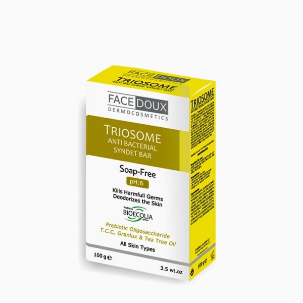 شوینده غیر صابونی (پن)حاوی تری کلوکربان (TCC) تریوزوم فیس دوکس Facedoux Triosome